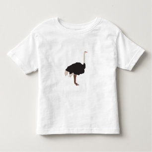T-shirt Pour Les Tous Petits Illustration d'Ostrich Bird