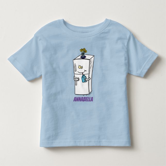 T-shirt Pour Les Tous Petits Illustration drôle de réfrigérateur (Devant)