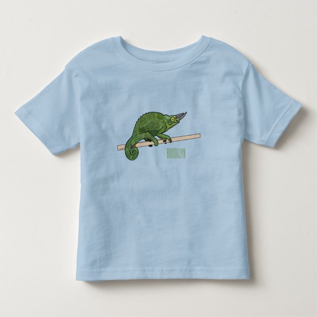 T-shirt Pour Les Tous Petits Illustration du caméléon de Jackson (Devant)