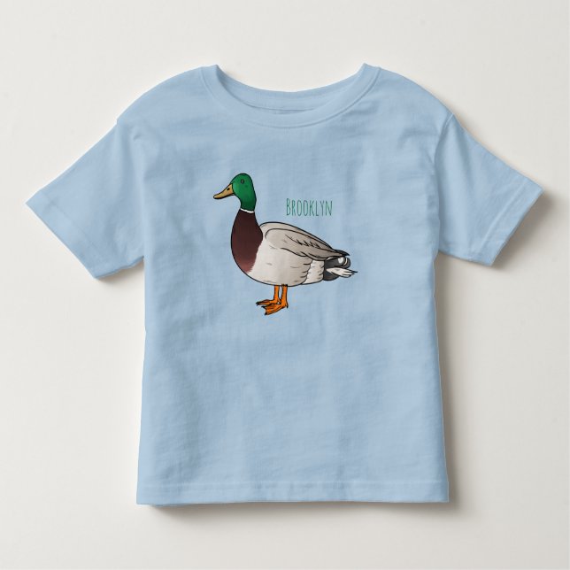 T-shirt Pour Les Tous Petits Illustration du canard de Majard (Devant)