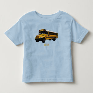 T-shirt Pour Les Tous Petits Illustration d'un autobus scolaire