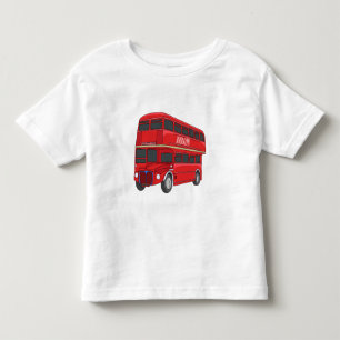 T-shirt Pour Les Tous Petits Illustration d'un bus à deux étages
