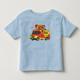 T-shirt Pour Les Tous Petits Illustration d'un camion de nourriture pour chien 