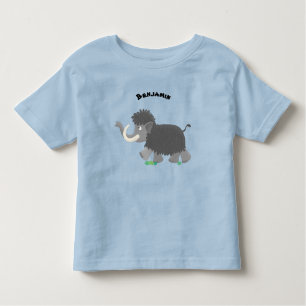 T-shirt Pour Les Tous Petits Illustration d'un mammouth laineux mou