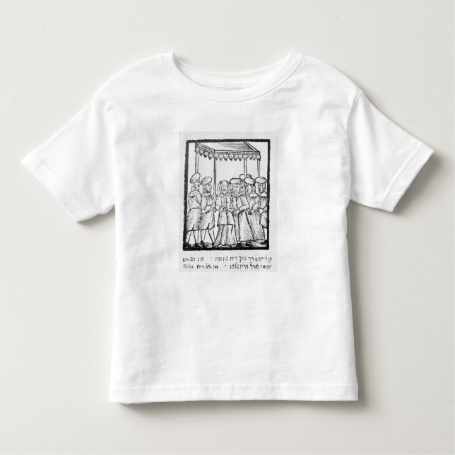 T-shirt Pour Les Tous Petits Illustration d'un mariage juif (Devant)