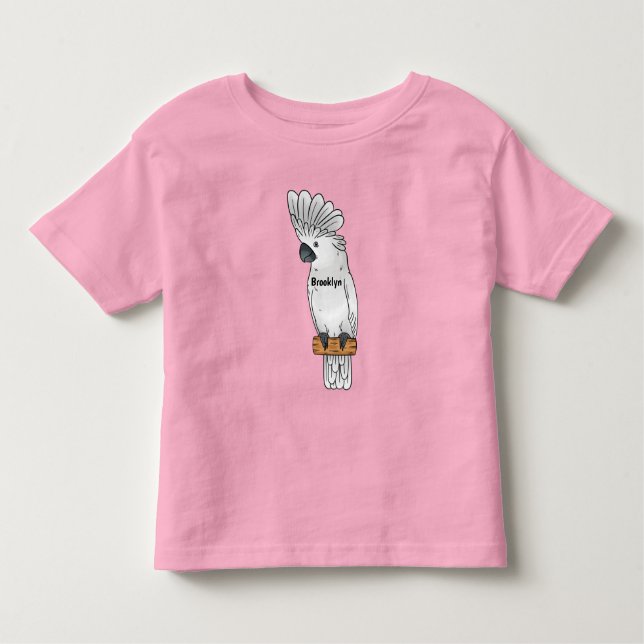 T-shirt Pour Les Tous Petits Illustration d'un oiseau de cobaye-parapluie (Devant)