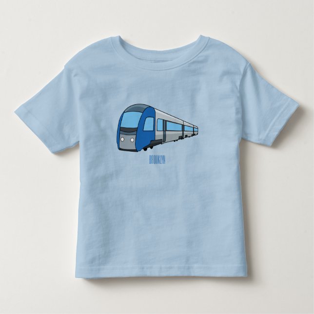 T-shirt Pour Les Tous Petits Illustration d'un train électrique (Devant)