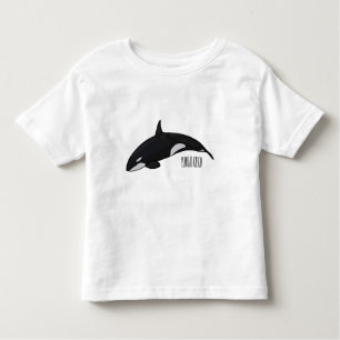T-shirt Pour Les Tous Petits Illustration d'une baleine tueuse