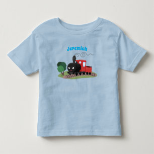 T-shirt Pour Les Tous Petits Illustration d'une locomotive à vapeur mûre
