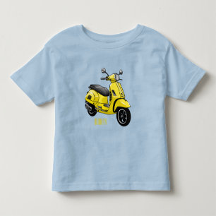 T-shirt Pour Les Tous Petits Illustration d'une moto cyclable