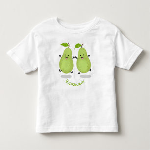 T-shirt Pour Les Tous Petits Illustration d'une paire de poires mignonne