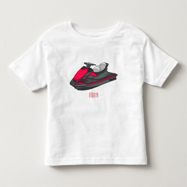T-shirt Pour Les Tous Petits Illustration Jet ski (Devant)