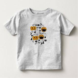 T-shirt Pour Les Tous Petits Illustration mignonne de créatures de Halloween