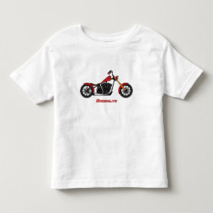 T-shirt Pour Les Tous Petits Illustration motocyclette de style hélicoïdal