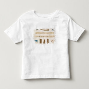 T-shirt Pour Les Tous Petits Illustrations d'Hiéroglyphes et bras d'un mu
