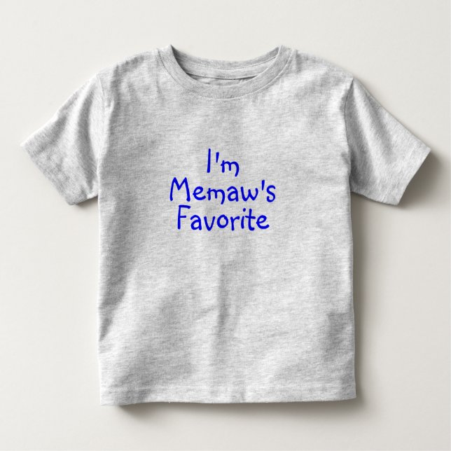 T-shirt Pour Les Tous Petits Im bleu préféré de Memaws (Devant)