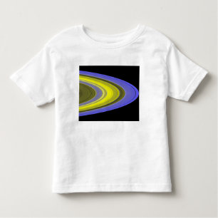 T-shirt Pour Les Tous Petits Image fausse couleur des anneaux de Saturne