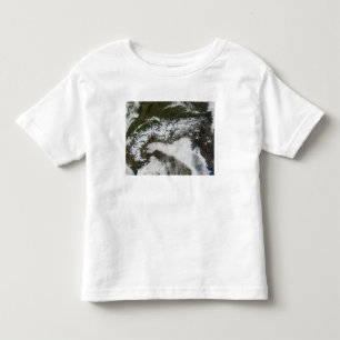 T-shirt Pour Les Tous Petits Image satellite de la gamme de montagne d'Alpes