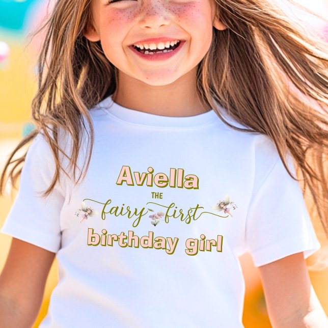 T-shirt Pour Les Tous Petits Imaginaire Fairy Premier Fleur sauvage (Créateur téléchargé)