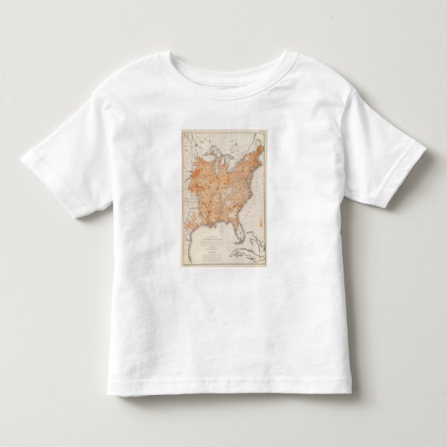 T-shirt Pour Les Tous Petits Imposition par habitant, lithographie statistique (Devant)