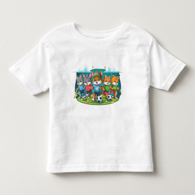 T-shirt Pour Les Tous Petits Inarrêtable Furry Friends (Devant)