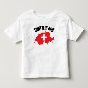 T-shirt Pour Les Tous Petits Indicateur de carte Suisse