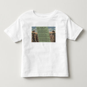T-shirt Pour Les Tous Petits Indiens du nord-ouest "où l'ouest commence "