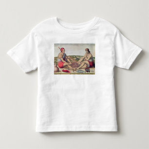 T-shirt Pour Les Tous Petits Indiens mangeant un repas
