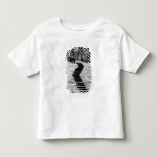 T-shirt Pour Les Tous Petits Infra rouge des arbres, des bâtiments et des senti