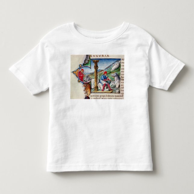 T-shirt Pour Les Tous Petits Initiale 'L de Historiated (Devant)