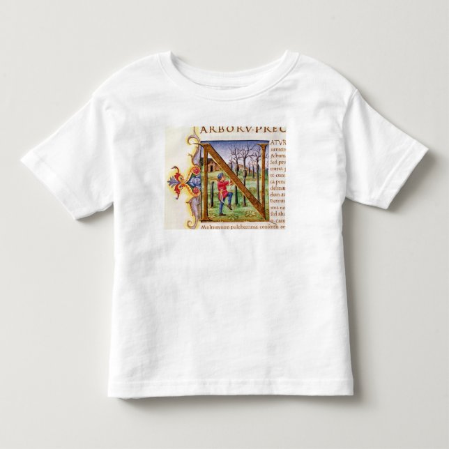 T-shirt Pour Les Tous Petits Initiale 'N de Historiated (Devant)