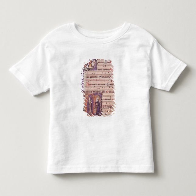 T-shirt Pour Les Tous Petits Initiales 'P de Historiated (Devant)