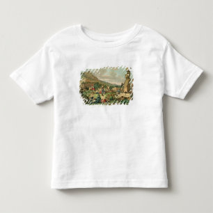 T-shirt Pour Les Tous Petits Insulaires et monuments d'île de Pâques