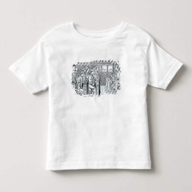T-shirt Pour Les Tous Petits Intérieur d'une école (Devant)