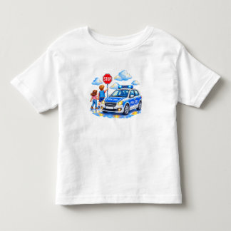 T-shirt Pour Les Tous Petits Intervention de police pour les enfants