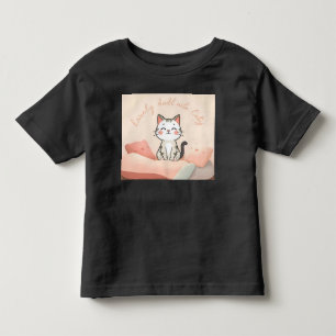 T-shirt Pour Les Tous Petits Introverted mais prêt à discuter des chats - Funny