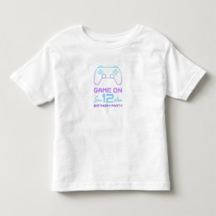 T-shirt Pour Les Tous Petits Invitation d'anniversaire de joueur – Manette de j