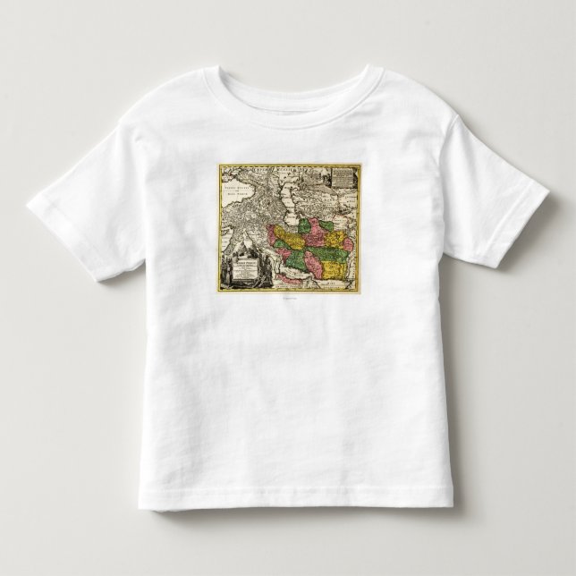 T-shirt Pour Les Tous Petits IranPanoramic MapIran (Devant)