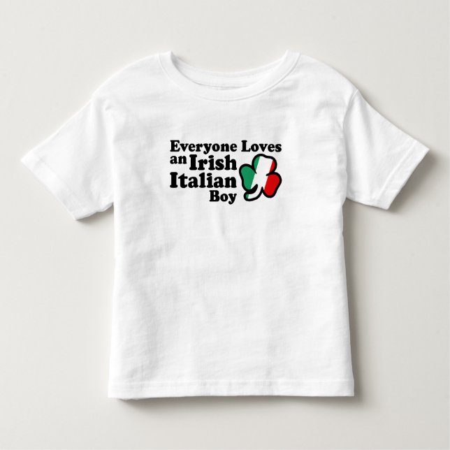 T-shirt Pour Les Tous Petits Irish Italian Boy (Devant)