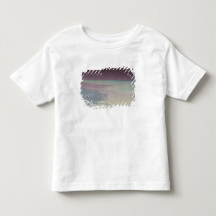 T-shirt Pour Les Tous Petits Israël, mer Morte, Ein Bokek, mer Morte, crépuscul