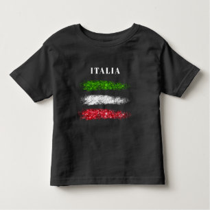 T-shirt Pour Les Tous Petits *~* ITALIE ITALIE Drapeau Abstrait ITALIEN