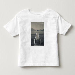 T-shirt Pour Les Tous Petits Italie, province de Côme, Tremezzo. Jetée du lac.