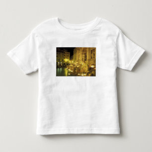 T-shirt Pour Les Tous Petits Italie, Rome. Fontaine de Trevi la nuit.