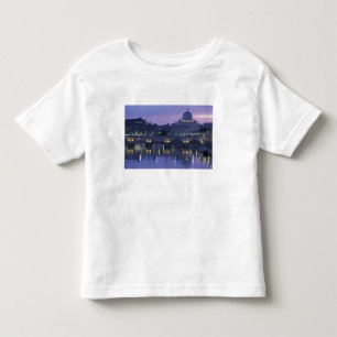 T-shirt Pour Les Tous Petits Italie, Rome Saint-Pierre et Ponte Sant Angelo,