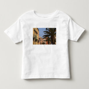 T-shirt Pour Les Tous Petits Italie, Sardaigne, Cagliari. Bâtiments et palmiers