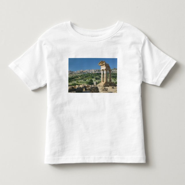 T-shirt Pour Les Tous Petits Italie, Sicile, Agrigente, La Valle dei Templi, (Devant)