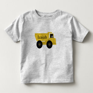 T-shirt Pour Les Tous Petits Izaiah Chemise de Camion de Camion Personnalisée