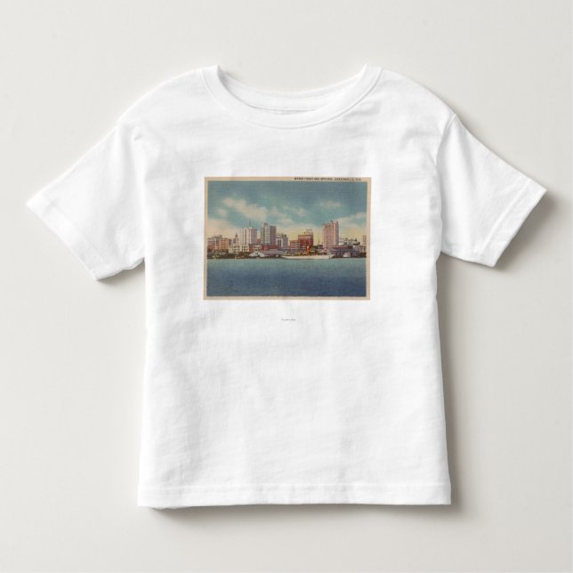 T-shirt Pour Les Tous Petits Jacksonville, FL - vue d'avant et d'horizon de (Devant)