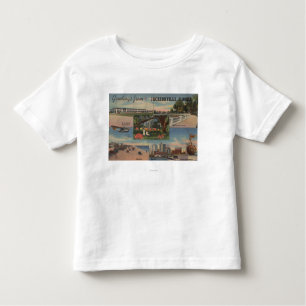 T-shirt Pour Les Tous Petits Jacksonville, la Floride - salutations de