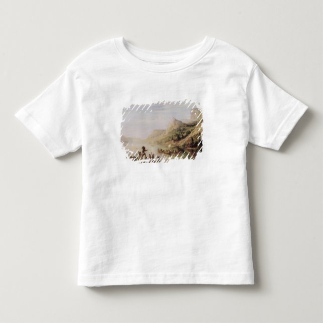 T-shirt Pour Les Tous Petits Jacques Cartier découvrant le St Lawrence (Devant)
